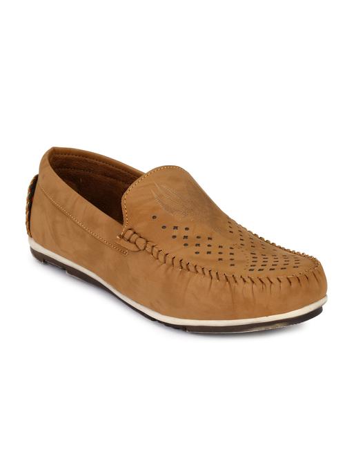 tan synthetic slip on loafers - 12334339 - Very Small Image - 1