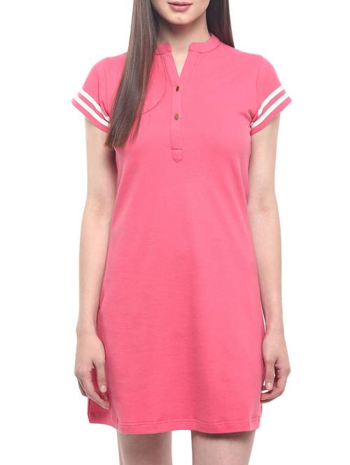 pink cotton dress - 12334847 - Very Small Image - 1