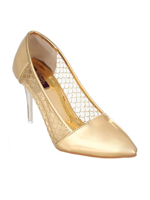 gold fabric pump - 12335534 - Very Small Image - 1