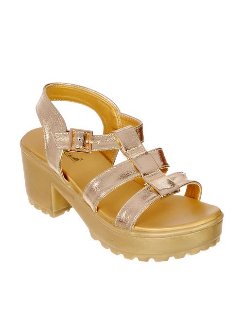 gold ankle strap sandal - 12335860 - Very Small Image - 1