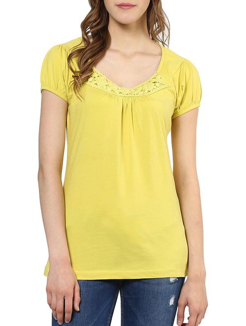 yellow cotton top - 12335895 - Very Small Image - 1