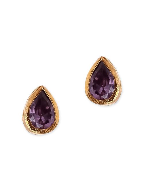 blue brass studs earrings - 12338765 - Very Small Image - 1
