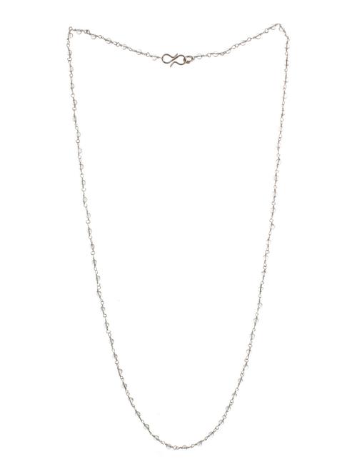 white brass chain necklace - 12338880 - Very Small Image - 1