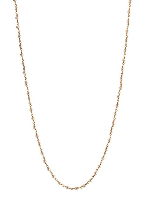 white brass chain necklace - 12338881 - Very Small Image - 1