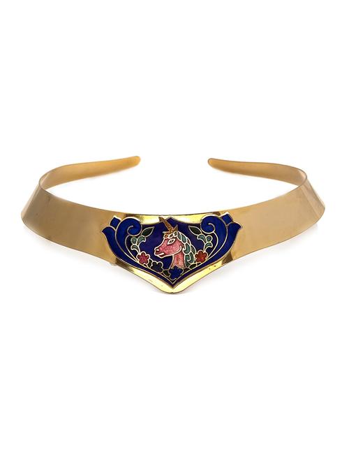 multi colored brass collar necklace - 12338888 - Very Small Image - 1