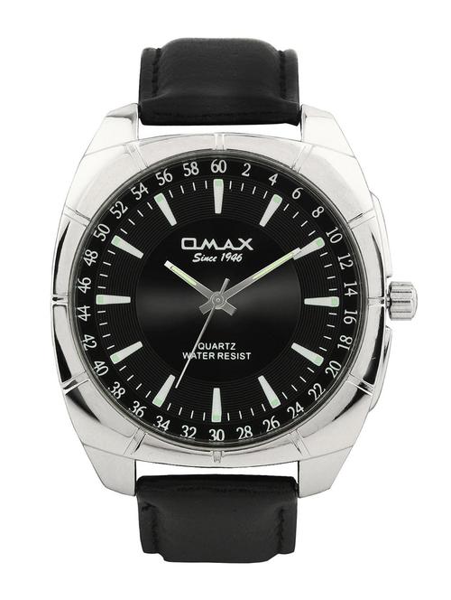 omax black dial men's watch - ts124 - 12341362 - Very Small Image - 1