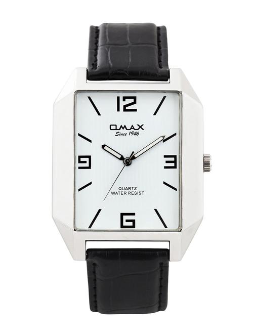 omax white dial men's watch - ts120 - 12341406 - Very Small Image - 1