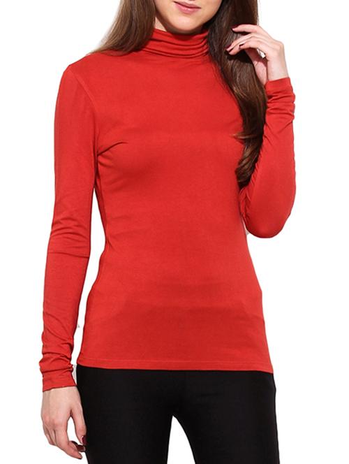 red viscose top - 12342803 - Very Small Image - 1