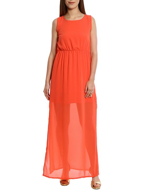 orange polyester dress - 12343518 - Very Small Image - 1