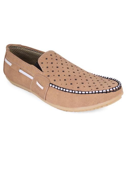 beige synthetic slip on loafers - 12347626 - Very Small Image - 1