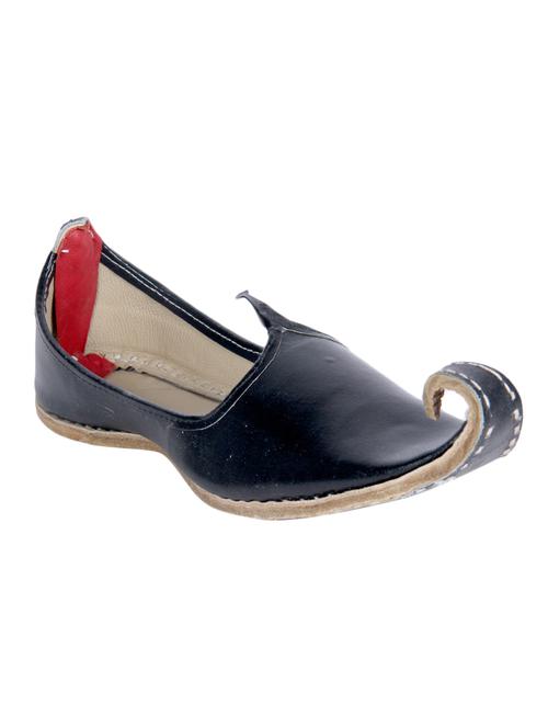 black leather slip on juti - 12347725 - Very Small Image - 1