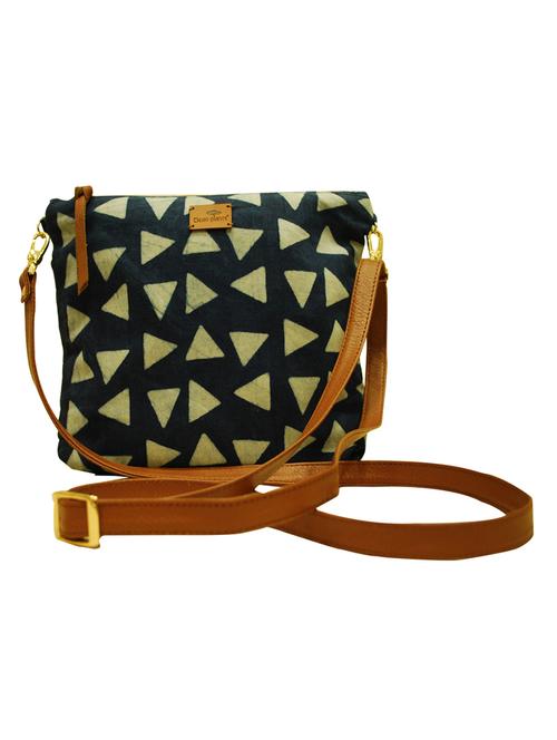 multi printed cotton sling bag - 12347787 - Very Small Image - 1