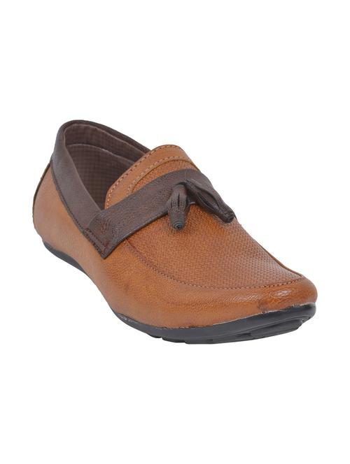 tan synthetic slip on loafers - 12348227 - Very Small Image - 1