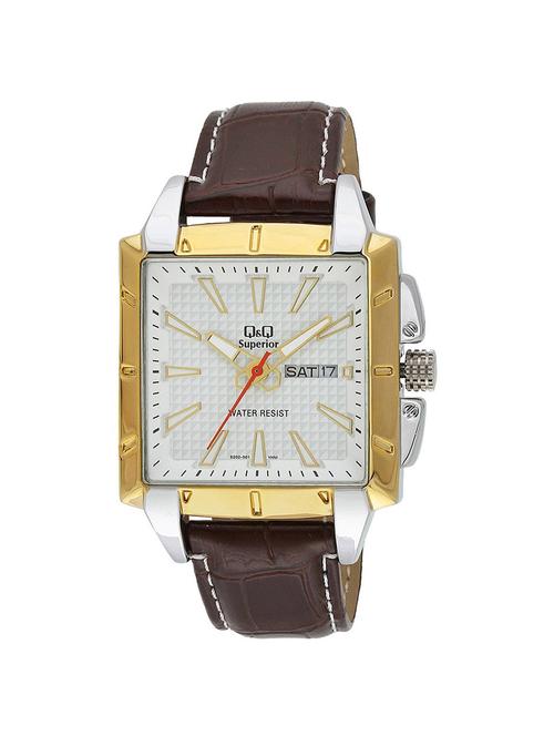 q&q shogun analog white dial men's watch - 12350409 - Very Small Image - 1
