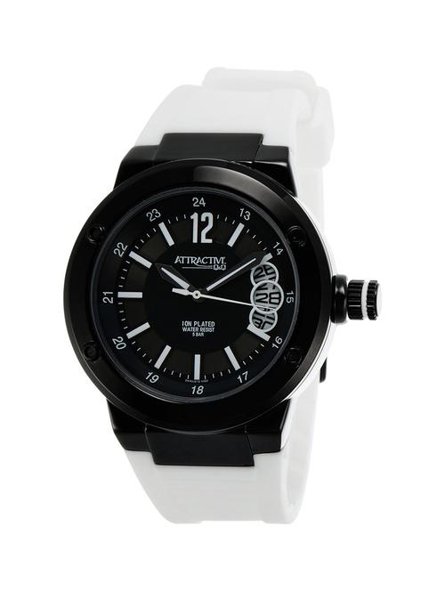 q&q attractive analog black dial men's watch - 12350432 - Very Small Image - 1