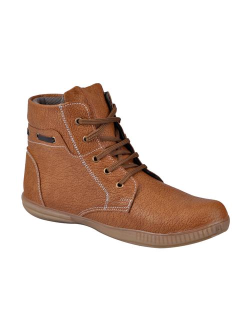 tan leatherette Low ankle boot - 12353793 - Very Small Image - 1