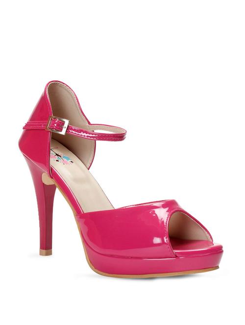 pink leatherette sandal - 12356327 - Very Small Image - 1