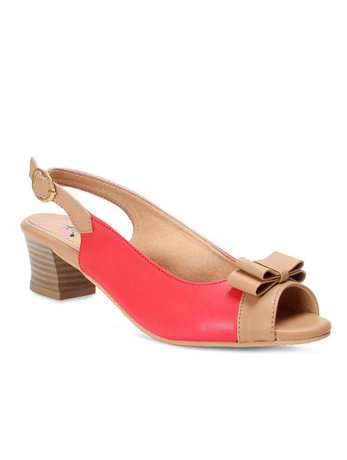 red leatherette sandal - 12356333 - Very Small Image - 1