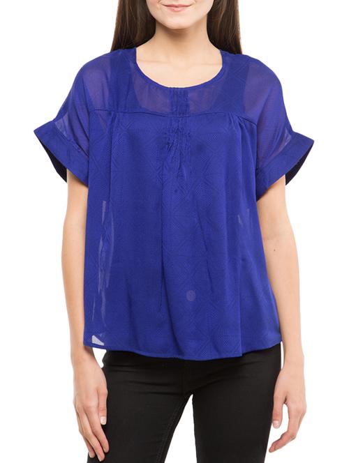 dolman sleeved pleated top - 12360352 - Very Small Image - 1