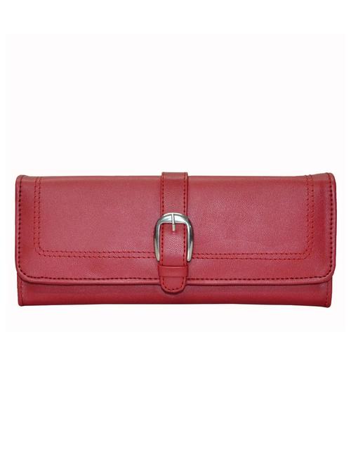 red leatherette clutch - 12371521 - Very Small Image - 1