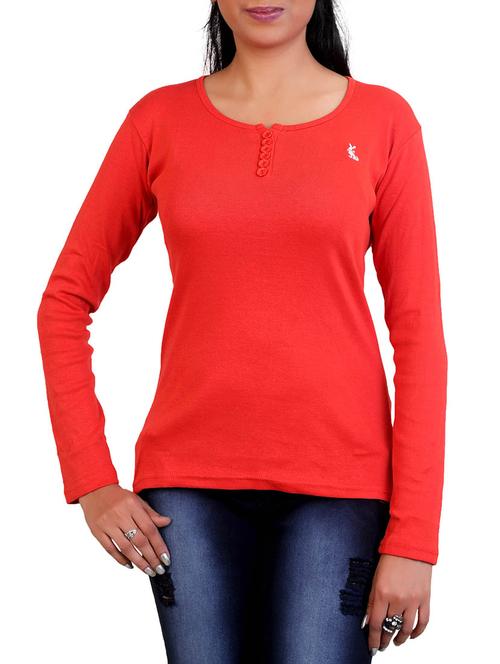 round neck solid top - 12375919 - Very Small Image - 1