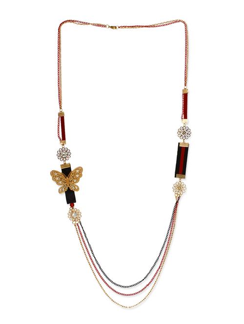 red metal chain necklace - 12382026 - Very Small Image - 1