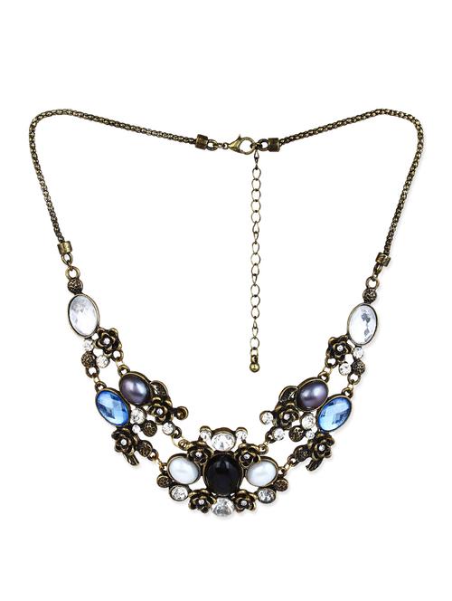 multi colored metal short necklace - 12382027 - Very Small Image - 1