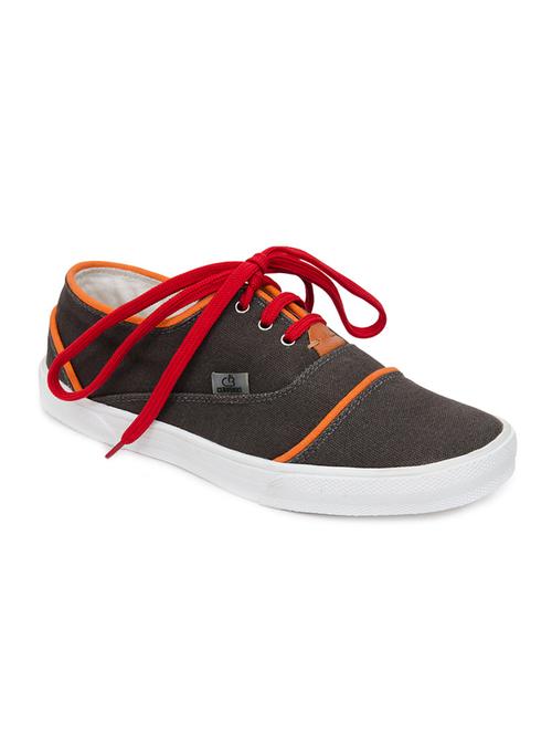multi colored canvas lace up sneakers - 12383150 - Very Small Image - 1