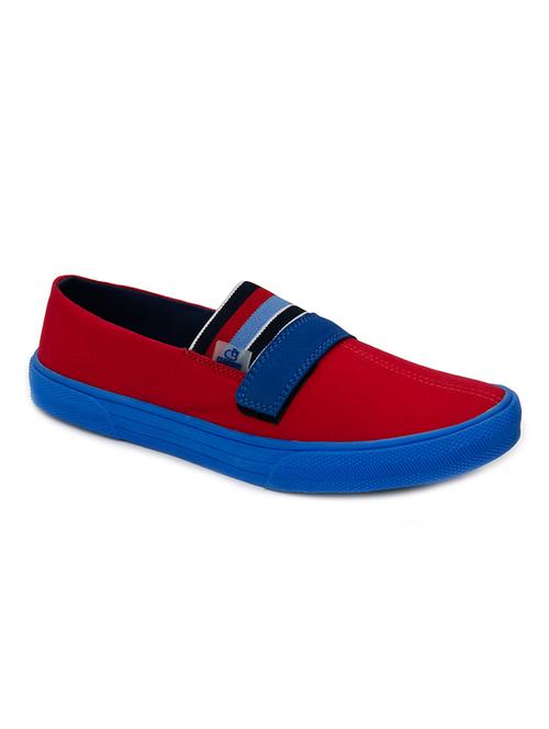 red canvas slip on shoes - 12383167 - Very Small Image - 1