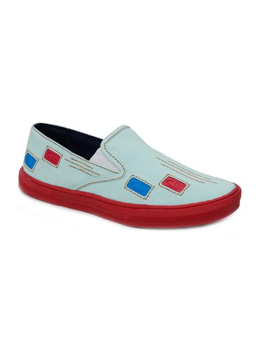 light blue canvas slip on shoes - 12383177 - Very Small Image - 1