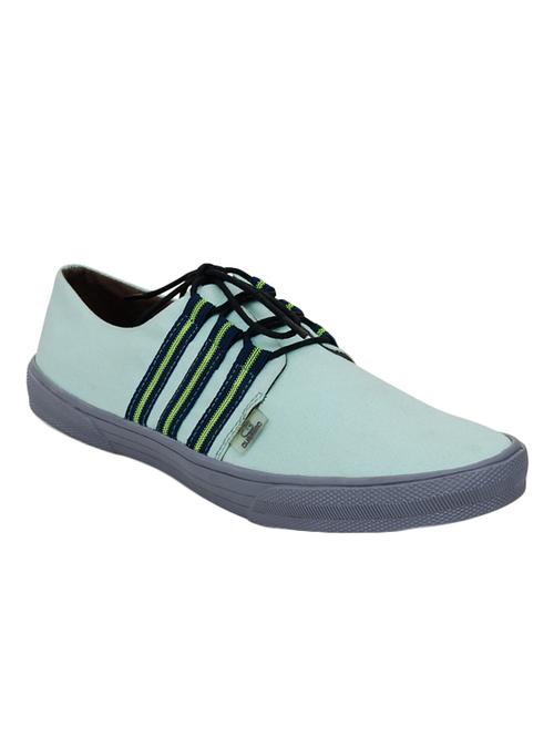 light blue canvas lace up sneakers - 12383186 - Very Small Image - 1