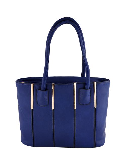 blue leatherette handbag - 12392041 - Very Small Image - 1
