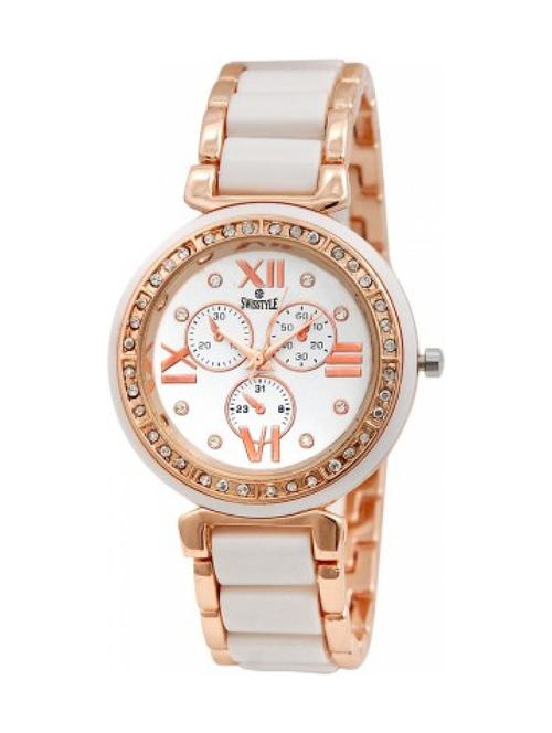 swisstyle white color dial watch for women - 12392177 - Very Small Image - 1