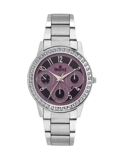 swisstyle purple color dial watch for women - 12392185 - Very Small Image - 1