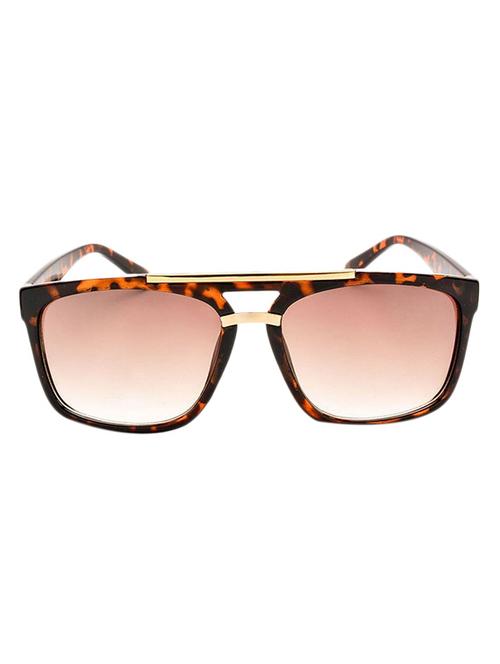 brown plastic rectangle men sunglass - 12394398 - Very Small Image - 1