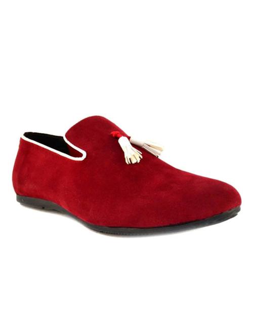 maroon pu slip on loafers - 12395814 - Very Small Image - 1