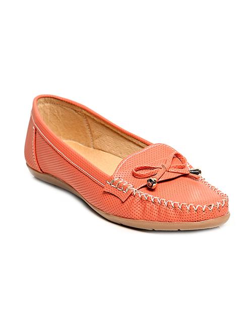 orange faux leather moccasin - 12395916 - Very Small Image - 1