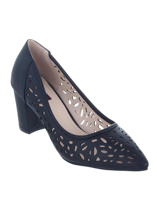 black synthetic cut work pump - 12398083 - Very Small Image - 1