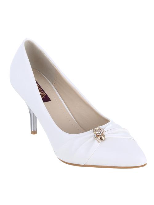 white synthetic pump - 12398094 - Very Small Image - 1
