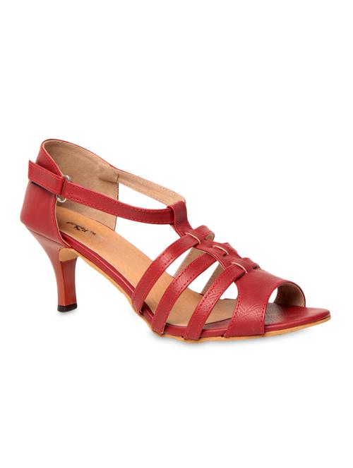 red leatherette wedges - 1239933 - Very Small Image - 1