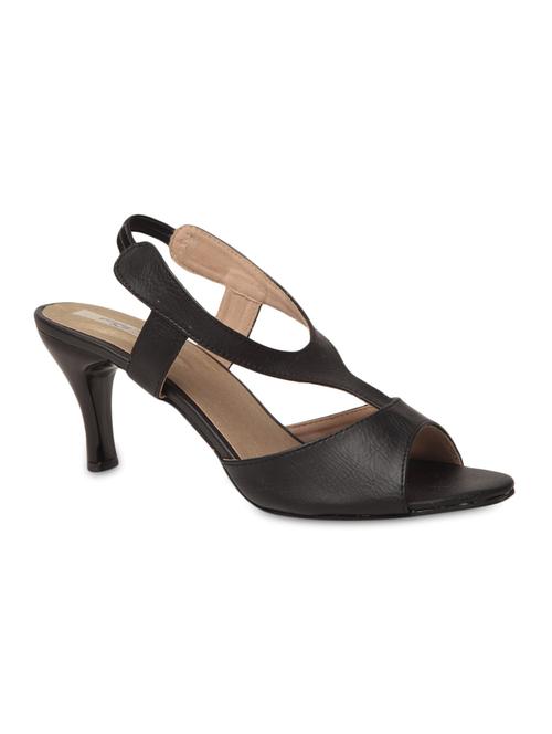black leatherette wedges - 1239934 - Very Small Image - 1
