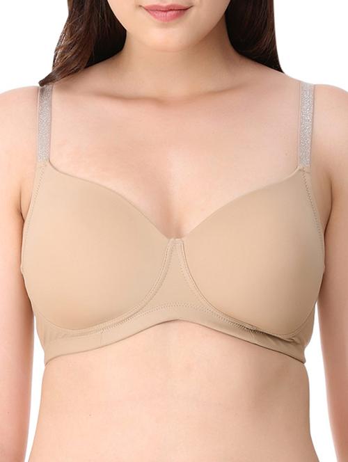 beige nylon tshirt bra - 12399922 - Very Small Image - 1