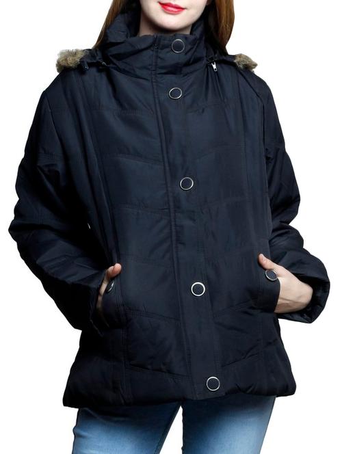 black polyester jacket - 12400021 - Very Small Image - 1