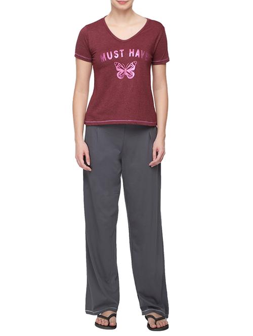 pink cotton pyjama set - 12400149 - Very Small Image - 1