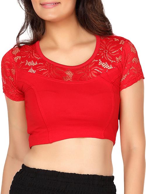 red cotton blouse - 12403082 - Very Small Image - 1