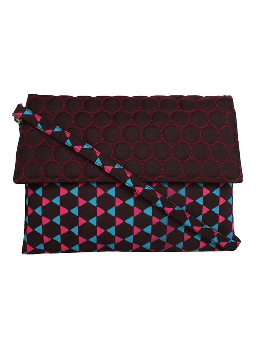 multi printed polyester sling bag - 12403144 - Very Small Image - 1