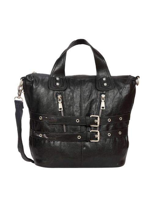 black leatherette handbag with sling - 12404068 - Very Small Image - 1