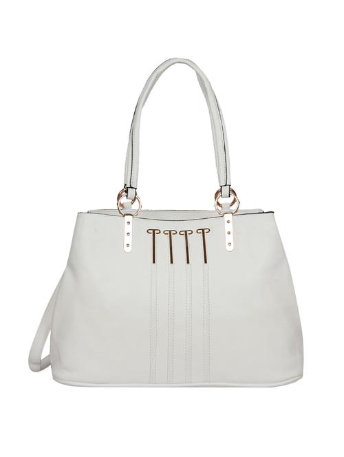 white leatherette handbag with sling - 12404093 - Very Small Image - 1