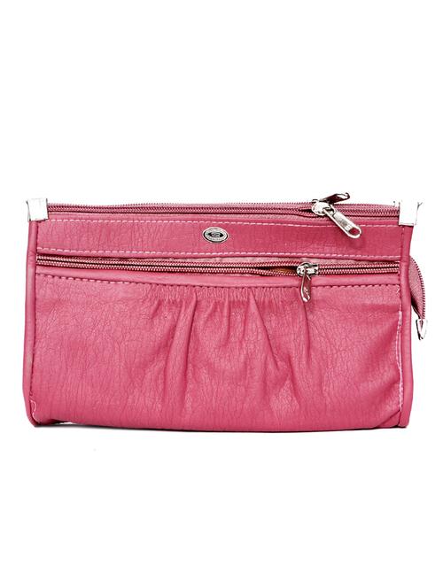 pink rexene textured clutch - 12404442 - Very Small Image - 1