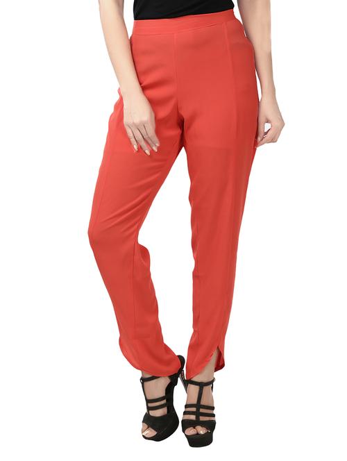 red georgette trouser - 12405669 - Very Small Image - 1